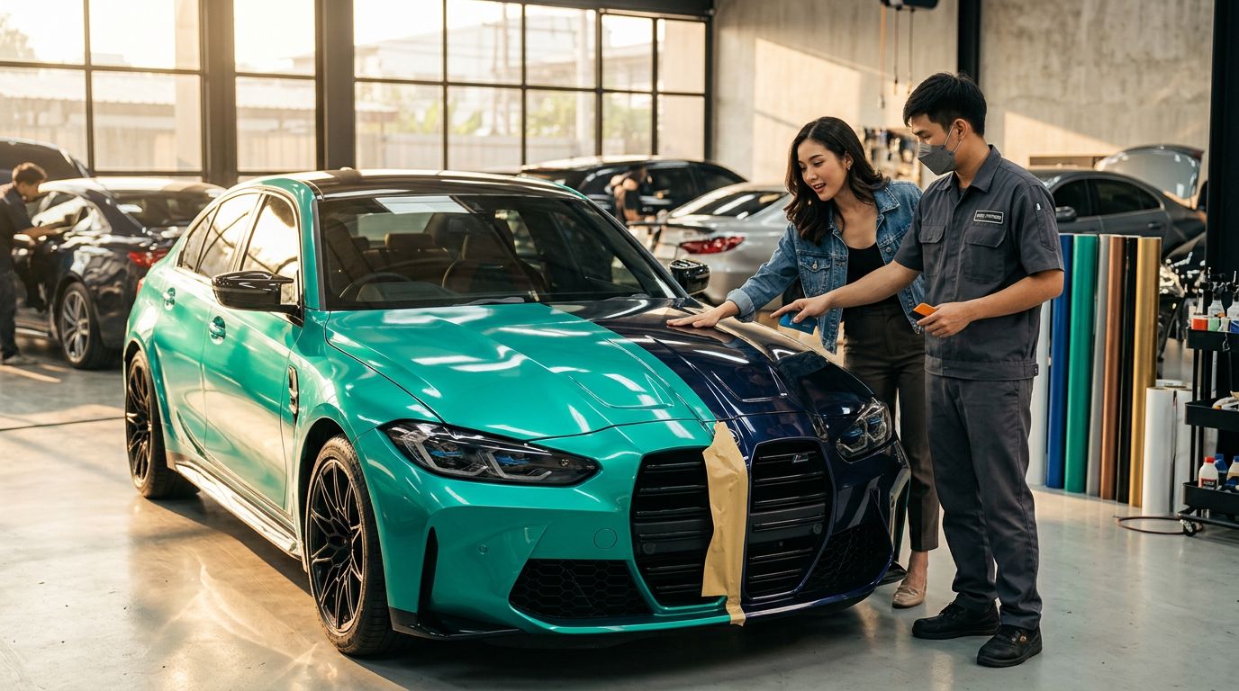 Wrap สีรถ vs เปลี่ยนสีรถถาวร อะไรคุ้มกว่าจริง และอะไรที่คนส่วนใหญ่ไม่รู้ก่อนทำ