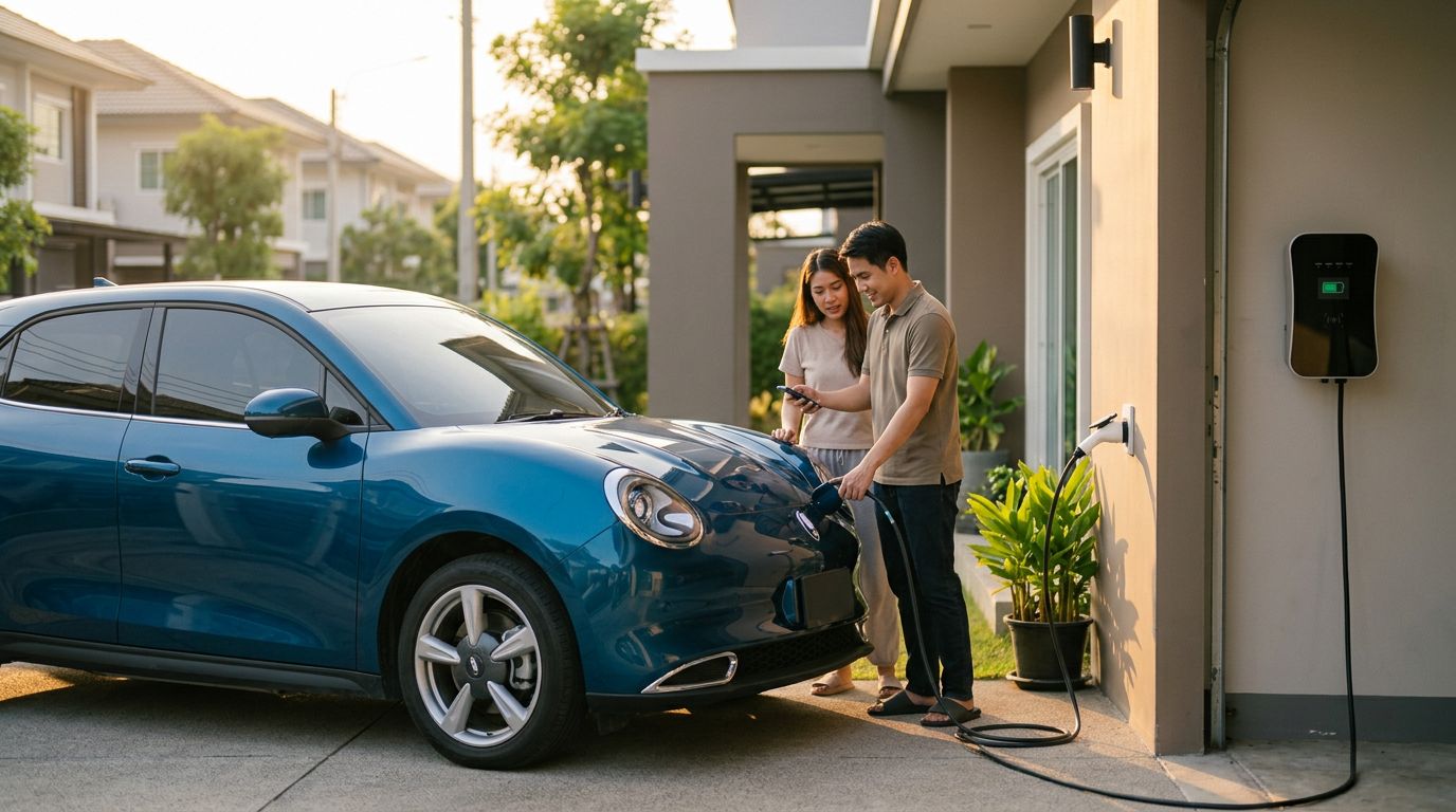 เสียบปลั๊กบ้านชาร์จ EV ทุกคืนแบตจะเสื่อมเร็วกว่า Wall Charger จริงไหม ไขข้อข้องใจเรื่องกระแสไฟและ BMS