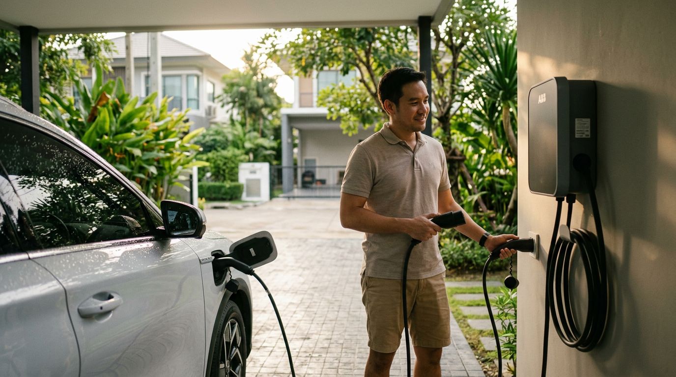 ชาร์จรถ EV แบบพกพา vs ติดผนัง แบบไหนถนอมแบตกว่ากัน และเทคนิคชาร์จให้แบตอยู่ยาว