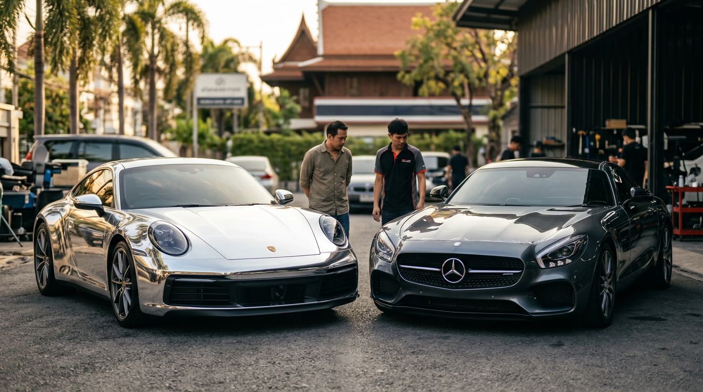 สติกเกอร์โครเมียม vs ฟิล์มใสกันรอย อันไหนปกป้องสีรถได้คุ้มกว่าในระยะยาว
