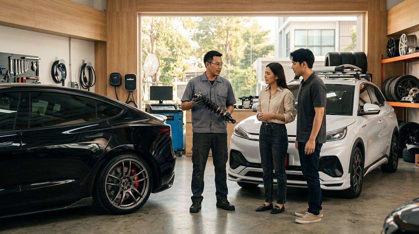 ของแต่ง EV ติดแล้วประกันขาดจริงไหม เจาะเงื่อนไขที่ต้องรู้ก่อนแต่ง BYD และ Tesla